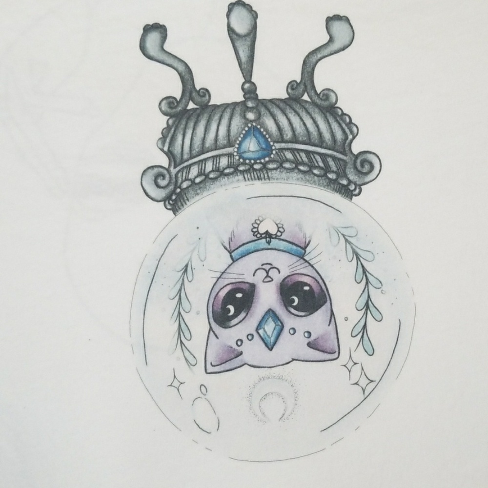 Bella Canvas Crystal Ball Cat Tshirt - Picture 4 of 7